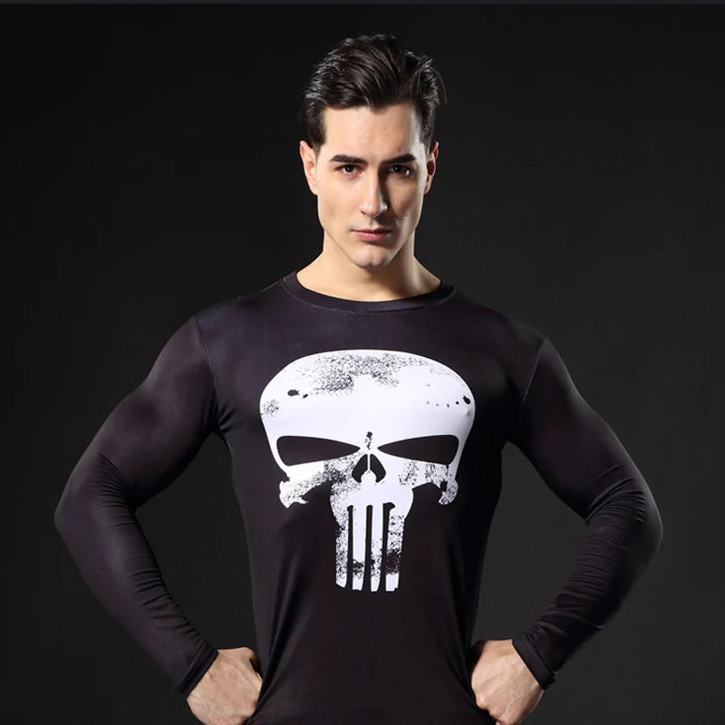 Ternos de Compressão Sportswear para Homens, Ginásio Calças Justas Roupas De Treinamento, Workout Jogging Sports Set, Running Rashguard Treino