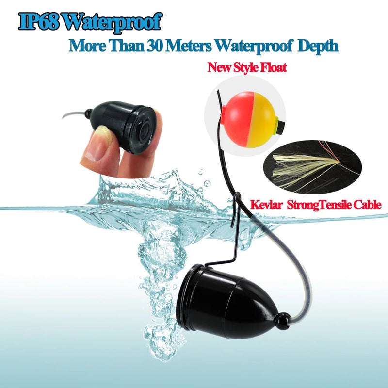 Cámara subacuática para pesca en hielo Thejles HD 1000 Line, pantalla IPS de 4,3 pulgadas, buscador de peces con 8 luces infrarrojas que se pueden encender y apagar. 