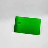 Tarjeta de regalo de metal grueso DIY, tamaño tarjeta de crédito, 0,8 mm 