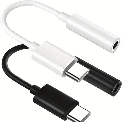 Tipo C Adaptador Aux para iPhone, Cabo de áudio para Huawei, Xiaomi, Redmi, POCO, Samsung, 3,5mm a 8Pin, 3, 5 Jack, 3,5mm
