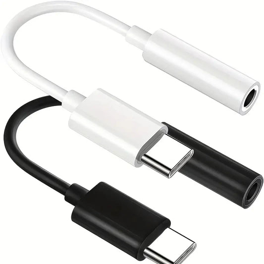 Tipo C Adaptador Aux para iPhone, Cabo de áudio para Huawei, Xiaomi, Redmi, POCO, Samsung, 3,5mm a 8Pin, 3, 5 Jack, 3,5mm