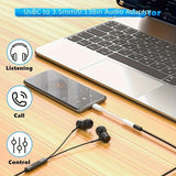Tipo C Adaptador Aux para iPhone, Cabo de áudio para Huawei, Xiaomi, Redmi, POCO, Samsung, 3,5mm a 8Pin, 3, 5 Jack, 3,5mm
