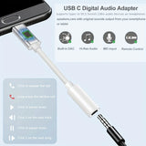 Tipo C Adaptador Aux para iPhone, Cabo de áudio para Huawei, Xiaomi, Redmi, POCO, Samsung, 3,5mm a 8Pin, 3, 5 Jack, 3,5mm