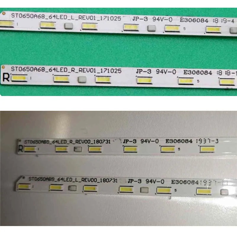 LED Backlight Strips for KD-65XF8505 KD-65XF8796 KD-65XG8505 KD-65XG8596, Bars ST0650A68 _ 64LED _ L(R) REV01 Array Matrix Line Plank 