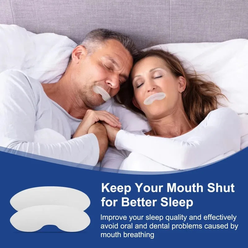 Tiras antirronquidos para dormir para hombres y mujeres, parche para la boca cerrada, parche respiratorio, 90 unidades por caja 