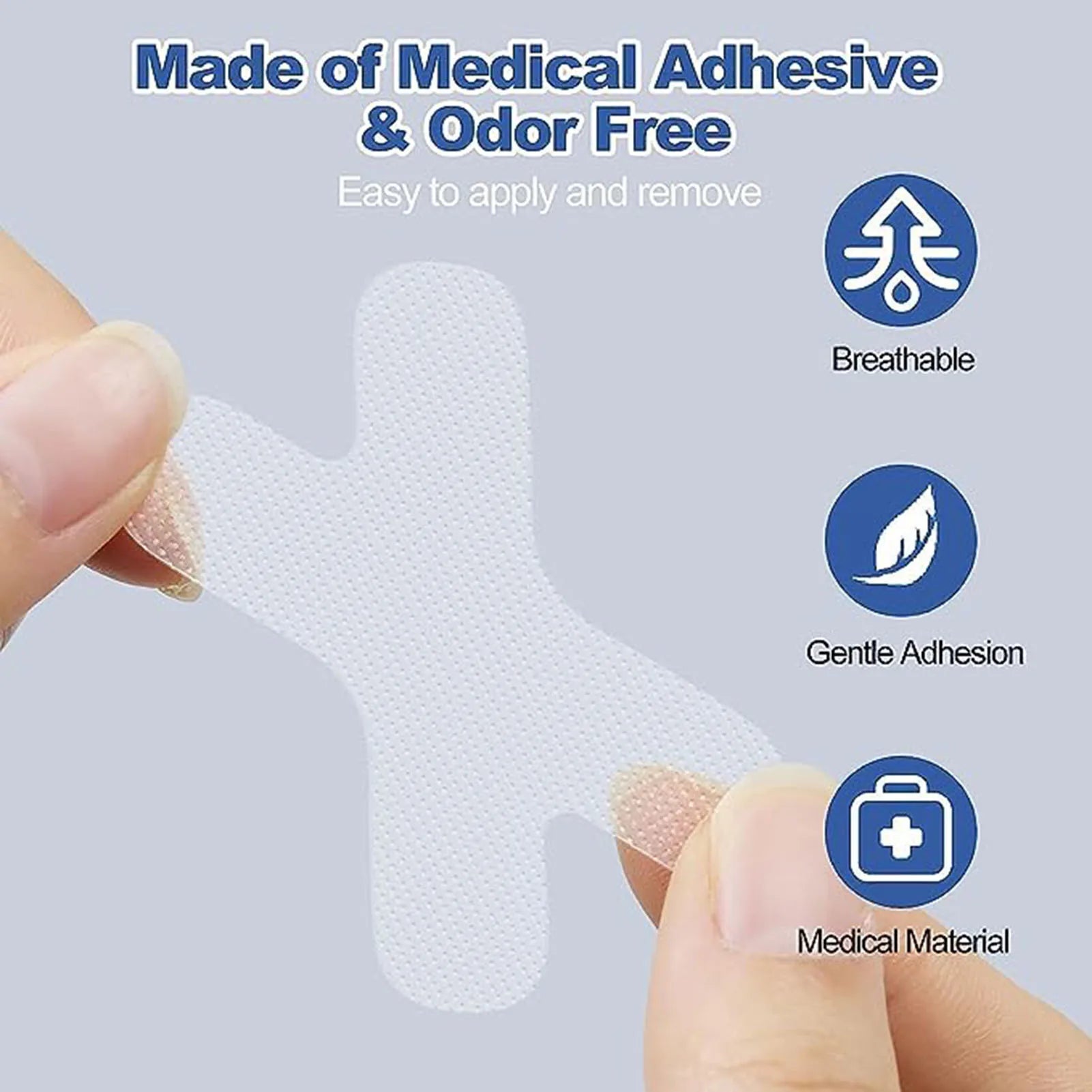 Clear Breathing Nasal Strips Anti Snoring Mouth Tape, Sure Help, Stop Snoring Nose Patch, Good Sleep Guard Device 
