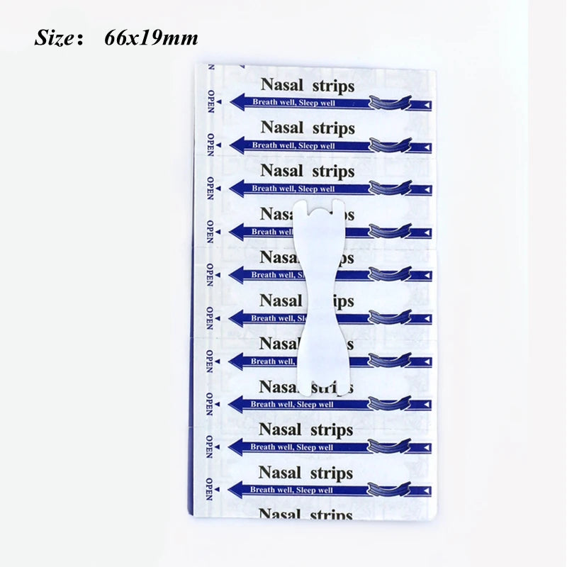 Tiras nasais transparentes para ronco, anti-ronco adesivo, melhor respiração do nariz, reduzir ferramenta ronco, cuidados de saúde, parar ronco patch, 50 pcs/lot