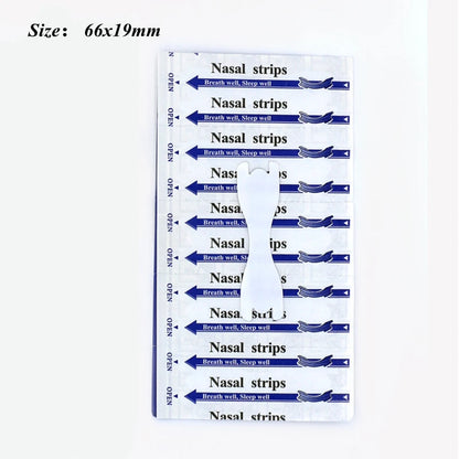 Tiras nasais transparentes para ronco, anti-ronco adesivo, melhor respiração do nariz, reduzir ferramenta ronco, cuidados de saúde, parar ronco patch, 50 pcs/lot