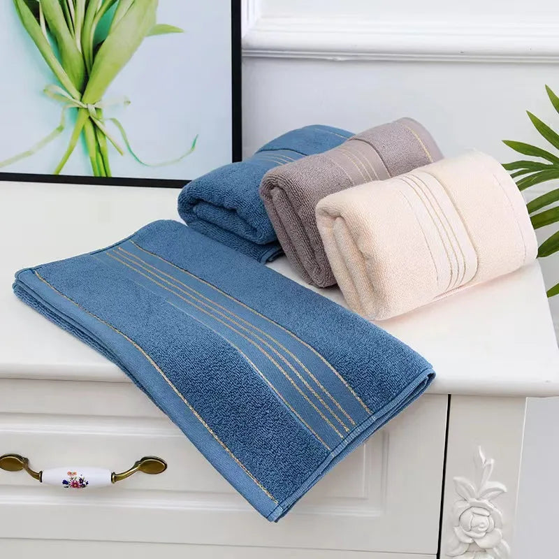Toalla absorbente gruesa de algodón puro, de absorción rápida, suave y de secado rápido. 