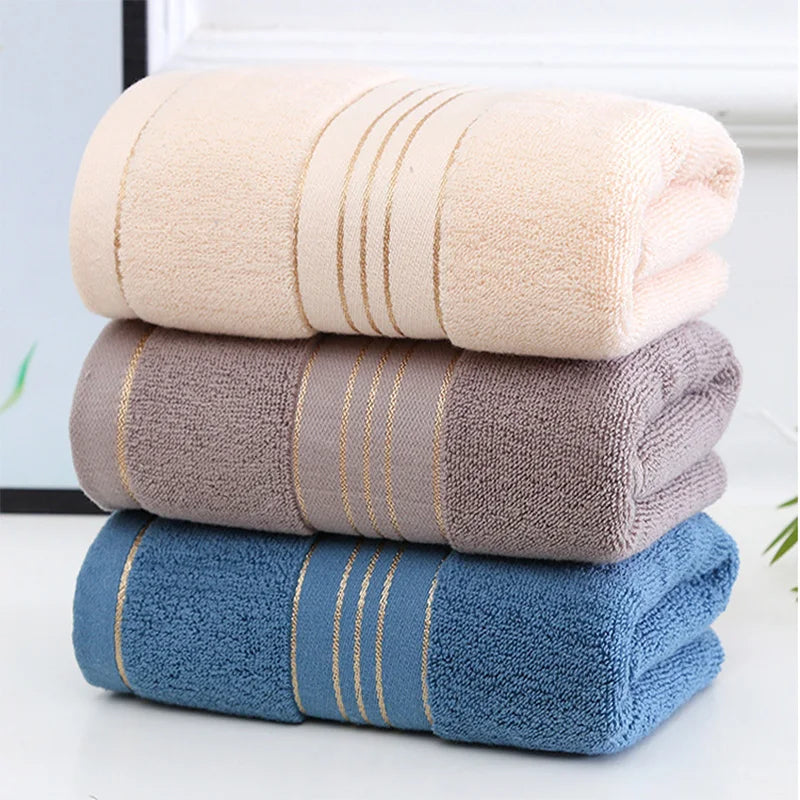Toalla absorbente gruesa de algodón puro, de absorción rápida, suave y de secado rápido. 