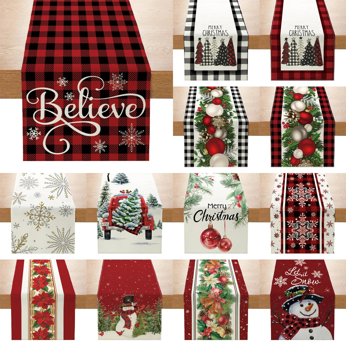 Christmas Tablecloth, Linen Table Flag, Table Cover for Christmas Decorations for Home, Navidad Noel, Gifts, Snowman Tablecloth 