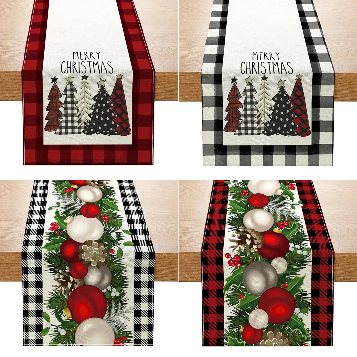 Christmas Tablecloth, Linen Table Flag, Table Cover for Christmas Decorations for Home, Navidad Noel, Gifts, Snowman Tablecloth 