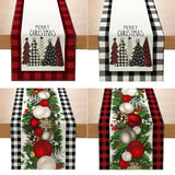 Christmas Tablecloth, Linen Table Flag, Table Cover for Christmas Decorations for Home, Navidad Noel, Gifts, Snowman Tablecloth 