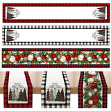 Christmas Tablecloth, Linen Table Flag, Table Cover for Christmas Decorations for Home, Navidad Noel, Gifts, Snowman Tablecloth 