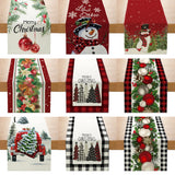 Christmas Tablecloth, Linen Table Flag, Table Cover for Christmas Decorations for Home, Navidad Noel, Gifts, Snowman Tablecloth 