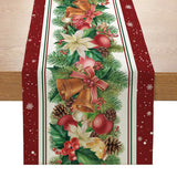 Christmas Tablecloth, Linen Table Flag, Table Cover for Christmas Decorations for Home, Navidad Noel, Gifts, Snowman Tablecloth 