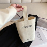 Large Capacity Canvas Tote for Women, Casual Handbags, Letters Shoulder Bag, Crossbody Shopper Bag, Purse 