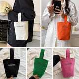 Large Capacity Canvas Tote for Women, Casual Handbags, Letters Shoulder Bag, Crossbody Shopper Bag, Purse 