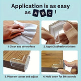 Almohadilla de ángulo de PVC transparente anticolisión, protector de esquinas de seguridad para niños, a prueba de colisiones para bebés, protector de esquinas de mesa, 10 unidades 
