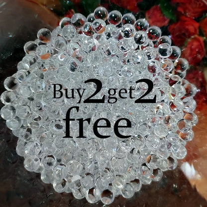 Tierra de cristal transparente para cultivo en casa y jardín, perlas de agua, bolas decorativas para habitaciones y bodas, perlas de gel, lodos de hidrogel Orco, 1000 g 