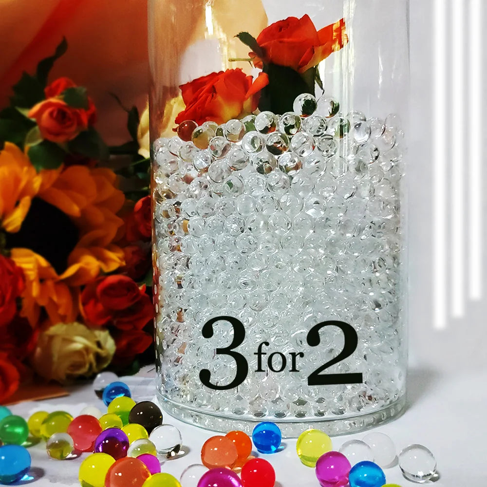 Transparente Crescer Casa e Jardim Cristal Solo, Contas De Água, Decoração Do Quarto Bolas, Decoração Do Casamento, Pérolas De Gel, Hidrogel Orco Muds, 2000