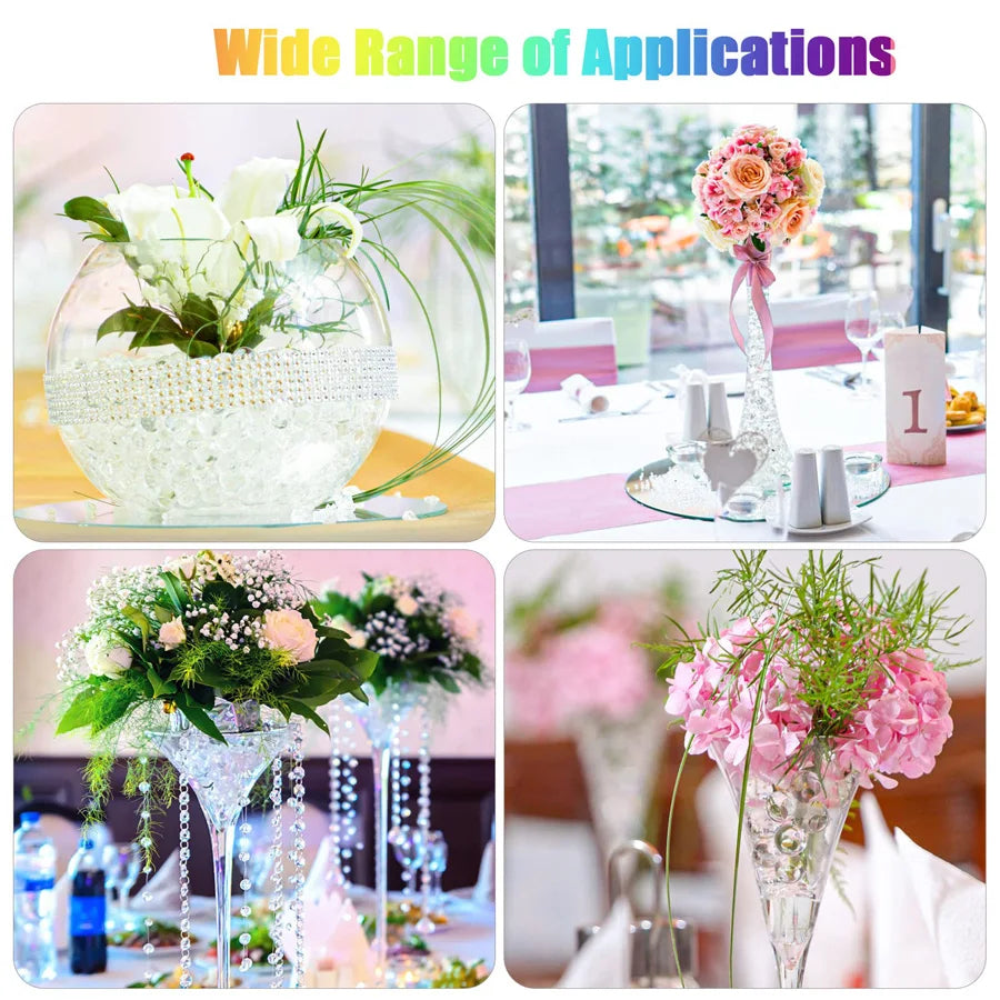 Transparent Grow Home &amp; Garden Crystal Soil, Water Beads, Room Decor Balls, Wedding Decor, Gel Pearls, Hydrogel Orco Muds 
