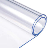 Mantel de PVC transparente, mantel de vidrio suave, impermeable, resistente al aceite, para cocina, rectangular, transparente mate 