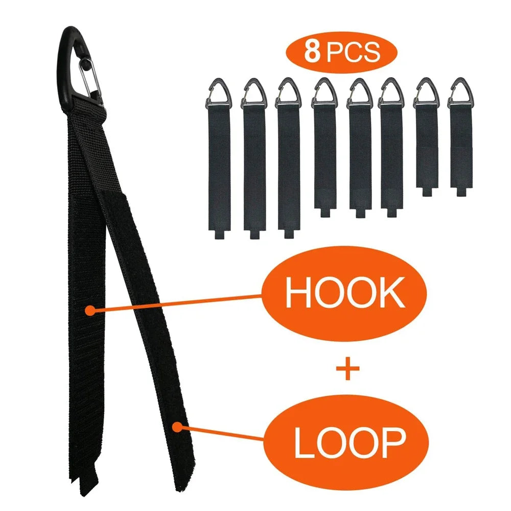 Organizador de cables con hebilla triangular para la gestión de cables de alimentación, nailon, correas resistentes para cables, mangueras, organizador para coche, 10 unidades 