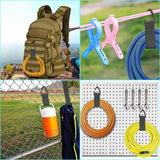 Organizador de cables con hebilla triangular para la gestión de cables de alimentación, nailon, correas resistentes para cables, mangueras, organizador para coche, 10 unidades 
