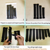 Organizador de cables con hebilla triangular para la gestión de cables de alimentación, nailon, correas resistentes para cables, mangueras, organizador para coche, 10 unidades 