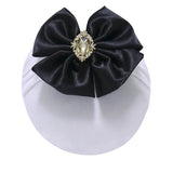 Turbante con lazo grande para recién nacido, diadema con lazo y diamantes de imitación, pañuelos para la cabeza 