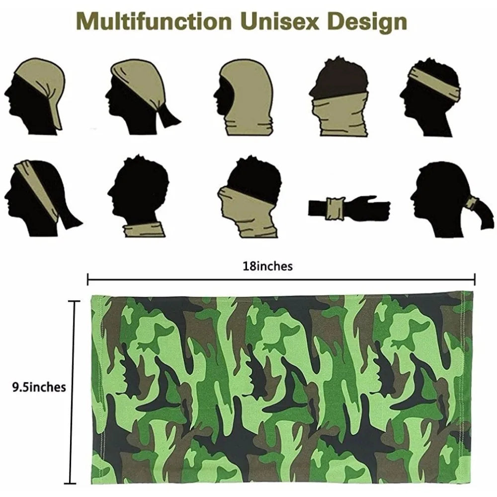 Turbante multiusos para hombres y mujeres, bufanda para montar a caballo, bandana de ciclismo, protector solar, seda de hielo, pesca al aire libre, sombreros de senderismo, máscara 