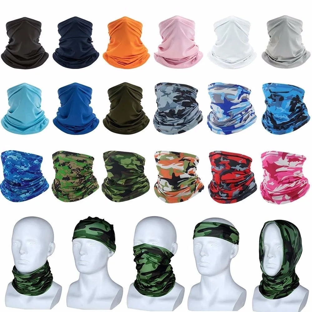 Turbante multiusos para hombres y mujeres, bufanda para montar a caballo, bandana de ciclismo, protector solar, seda de hielo, pesca al aire libre, sombreros de senderismo, máscara 