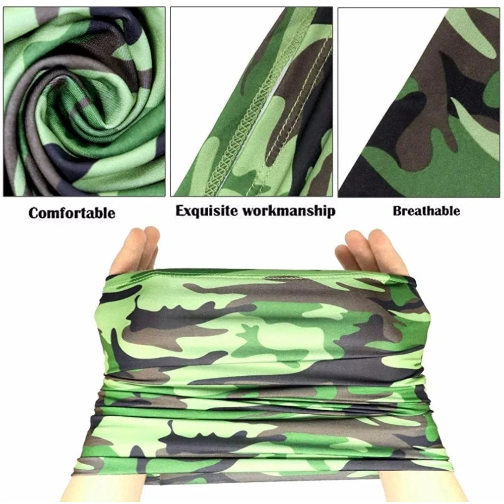 Turbante multiusos para hombres y mujeres, bufanda para montar a caballo, bandana de ciclismo, protector solar, seda de hielo, pesca al aire libre, sombreros de senderismo, máscara 
