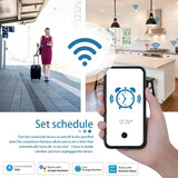 Tuya WiFi Smart EU Plug, Power Monitor, Remote Control, SmartLife APP, Works with Alexa, Yandex Alice, Google Assistant, 16A, 20A 