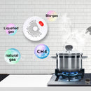 Sensor de gas natural Tuya Zigbee para hogares inteligentes, detector de fugas de gas GLP y combustible doméstico, protección contra incendios 