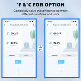 Sensor de temperatura y humedad Tuya Smart WiFi ZigBee, termómetro e higrómetro para interiores, compatible con Alexa y Google Home. 
