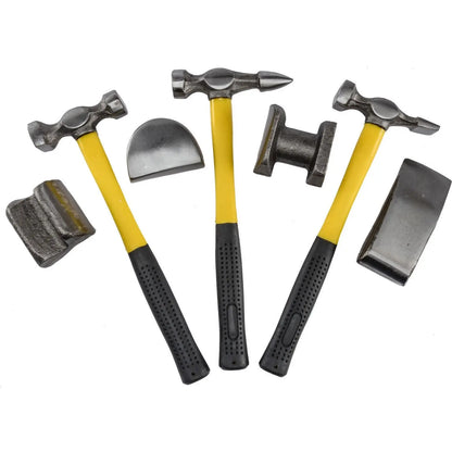 7Pcs Chapista Tassels and Hammer Set with Fiber Handle for Body