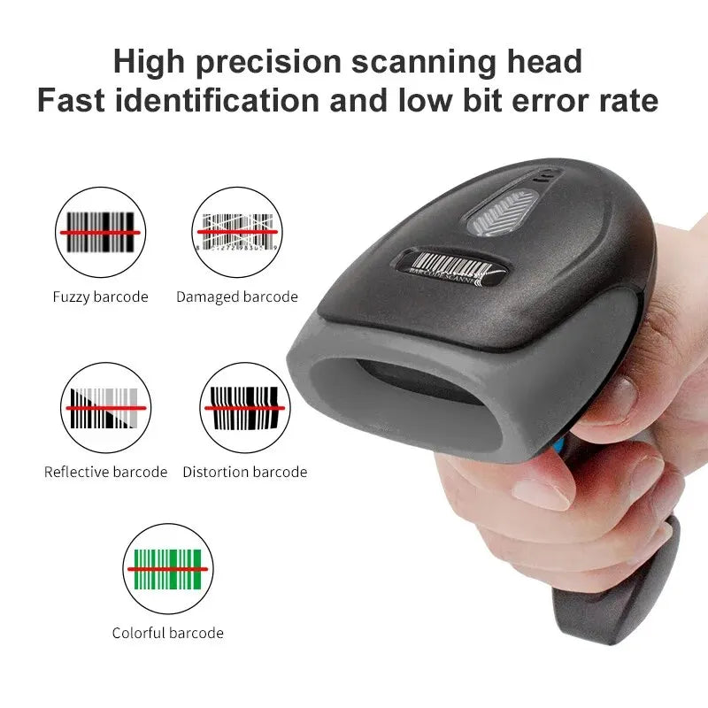 U20 USB Wired Handheld Supermarket Barcode Reader, U20, 1D, 2D, Warehouse, Barcode, QR Code Scanner, CMOS Image, High Speed ​​Decoding