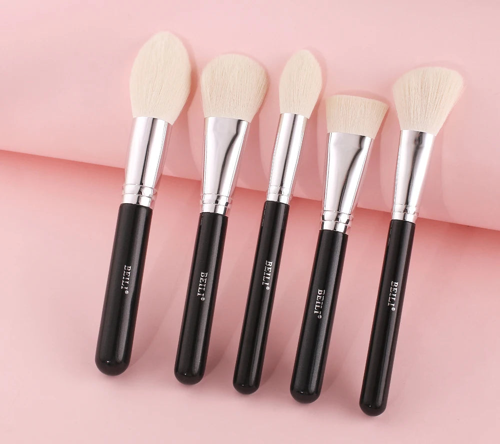 BEILI Black Makeup brushes set Professional Natural goat hair brushes Foundation Powder Contour Eyeshadow make up brushes