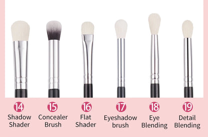 BEILI Black Makeup brushes set Professional Natural goat hair brushes Foundation Powder Contour Eyeshadow make up brushes