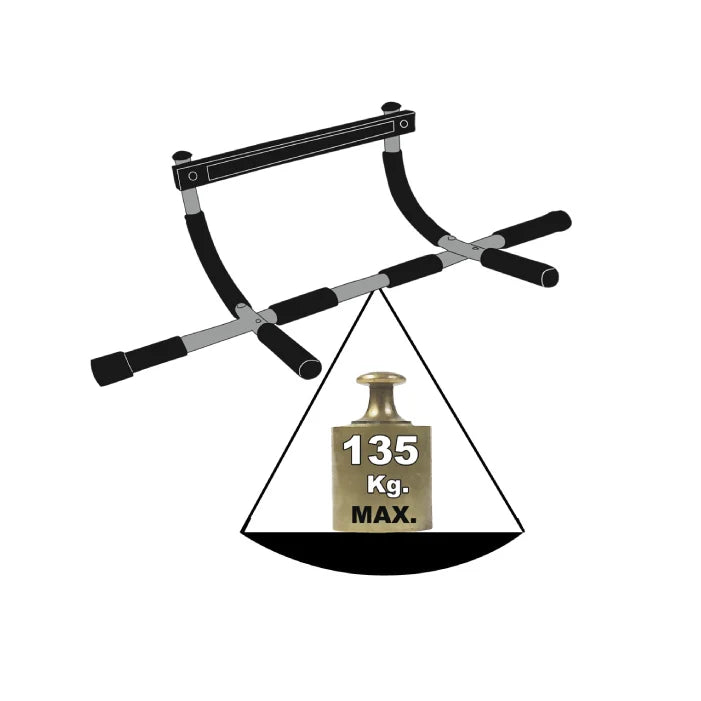 JOCCA multifunctional FITNESS workout bar at home strength and muscle arm, chest, ABDOMEN and back, great for push-ups on the floor or height without fixing or piercing.