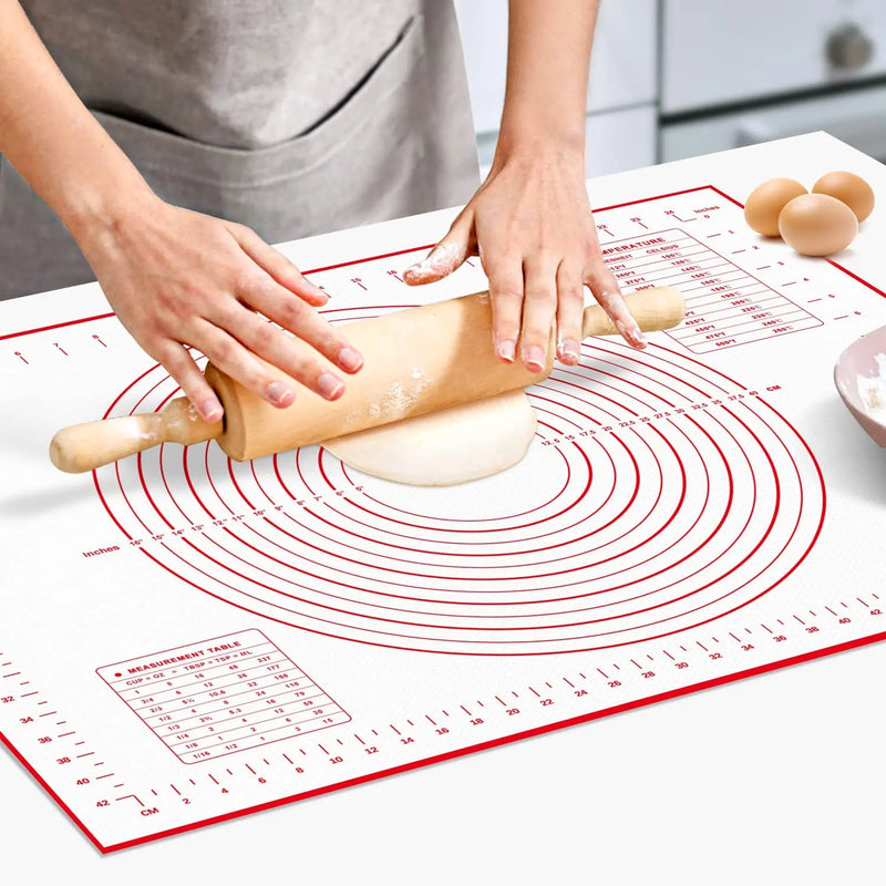 UNTIOR-Silicone Baking Mat, Kneading Dough, Pizza Dough Maker, Cake Batter, Kitchen Cooking Grill, Non-Stick Gadgets, Bakeware, 1Pc 