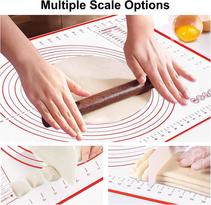 UNTIOR-Silicone Baking Mat, Kneading Dough, Pizza Dough Maker, Cake Batter, Kitchen Cooking Grill, Non-Stick Gadgets, Bakeware, 1Pc 