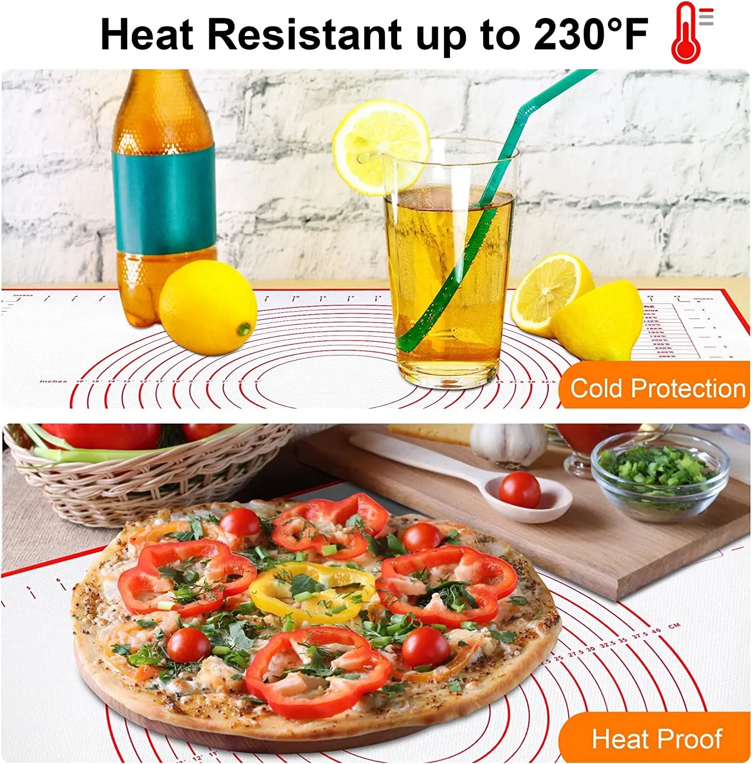 UNTIOR-Esteira De Cozimento De Silicone, Amassadeira, Pizza Dough Maker, Massa De Bolo, Cozinha Cozinhar Grill, Gadgets Antiaderentes, Bakeware, 1Pc