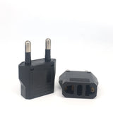 Adaptador de enchufe de EE. UU. a UE, adaptador de enchufe de la UE, adaptador de viaje de CN a UE, convertidor eléctrico de enchufe europeo de Corea, tomas de corriente, toma de CA, 1-100 piezas 