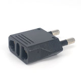 Adaptador de enchufe de EE. UU. a UE, adaptador de enchufe de la UE, adaptador de viaje de CN a UE, convertidor eléctrico de enchufe europeo de Corea, tomas de corriente, toma de CA, 1-100 piezas 