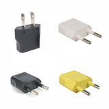 Adaptador de enchufe de EE. UU. a UE, adaptador de enchufe de la UE, adaptador de viaje de CN a UE, convertidor eléctrico de enchufe europeo de Corea, tomas de corriente, toma de CA, 1-100 piezas 