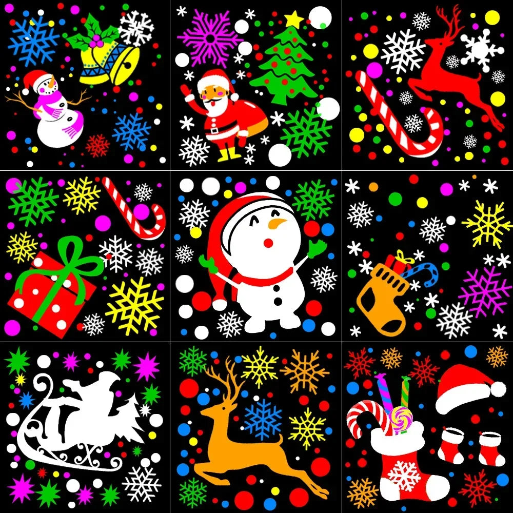 USB Powered Rotating Projetor De Natal Padrão Floco De Neve, Luzes LED Do Palco, Iluminação Noturna Ao Ar Livre, Decoração De Natal, 1Pc