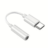 USB tipo C para 3.5 Jack fone de ouvido adaptador, conversor de cabo de áudio, USB-C, iPhone 15, 15 Pro Max, Samsung Galaxy, Huawei, Xiaomi, 3, 5mm